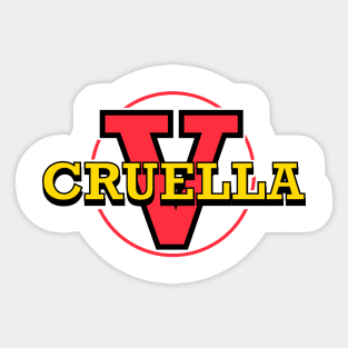 CRUELLA Sticker